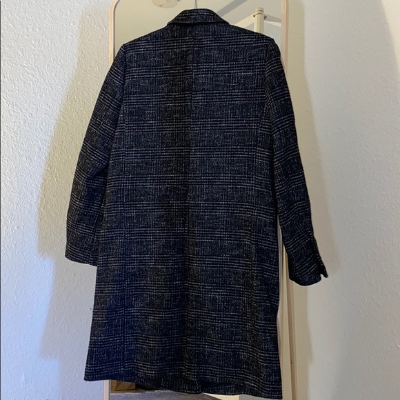 Zara Double Breasted Plaid Coat Sz. M - Picture 5 of 5